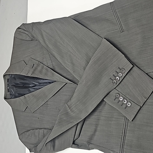 Armani Collezioni size 42L suit jacket blazer grey few tiny stains see pics - Picture 10 of 14